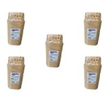 Dolphin Muffin Kare Kağıt Kraft Desenli Sarı Kek Kalıbı - 50 Adetlik 5 Paket