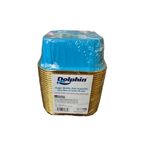 Dolphin Muffin Kare Kağıt Mavi Altın Cupcake Kek Kalıbı Kapsülü Kabı - 25 Adetlik 1 Paket