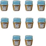 Dolphin Muffin Kare Kağıt Mavi Puantiyeli Altın Cupcake Kek Kalıbı - 25 Adetlik 10 Paket