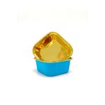 Dolphin Muffin Kek Kapsülü Kare Mavi-Altın 25li | Cupcake Kalıbı, Kağıt Muffin Kapsülü, Kek Kalıbı, Muffin Cup