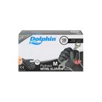 Dolphin Nitril Eldiven Pudrasız Siyah Medium Extra Kalın M