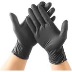 Dolphin Nitril Eldiven Siyah Gıdaya Uygun Çok Amaçlı) 100'LÜ Pudrasız L