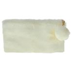 Dolphin PC-898 Peluş Krem Kalem Çantası
