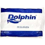 Dolphin Pe Iş Temizlik Tek Kullanımlık Şeffaf Poşet Market Eldiven / Büyük Boy / 100 Adetlik 1 Paket - Beyaz