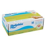 Dolphin Pudralı Lateks Eldiven 100 Lü Paket (M) - Beyaz