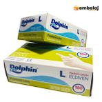 Dolphin Pudralı Lateks Eldiven - L Beden