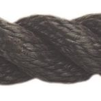 Dolphin Rope Polyester Halat 3 Kollu 20 Mm Siyah