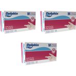 Dolphin Şeffaf Medium Orta Boy 3x100'lü Paket Pudrasız Vinil Tek Kullanımlık Eldiven