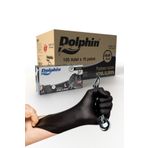 Dolphin Siyah Nitril Eldiven Pudrasiz Ekstra Kalin (L) 10 Pk X 100Adet