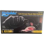 Dolphin Siyah Nitril Eldiven Pudrasız (L) 20 Pk x 100 Adet (Koli)