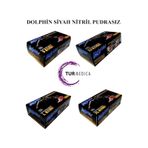 Dolphin Siyah Pudrasız Nitril Eldiven 20 x 100'lü Siyah