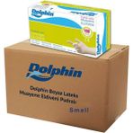 Dolphin Tek Kullanımlık Lateks Beyaz Pudralı Small Eldiven 100'LÜ x 20 Paket