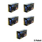 Dolphin Tek Kullanımlık Lateks Siyah Pudrasız Nitril Muayne Eldiveni Meidum Orta Boy - 100'lü 5Paket