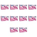 Dolphin Tek Kullanımlık Pembe Nitril Eldiven - Muayne Eldiveni Large Büyük Boy - 100'lü 10 Paket