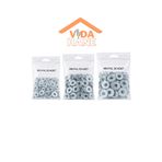 Dolphin VİDA HANE 150 PARÇA GALVANİZLİ PUL SETİ 3 FARKLI ÖLÇÜ /M5 - M6 - M8