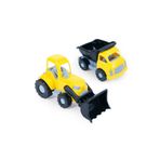 Dolu Sarı Oyuncak Jumbo Ikili Kamyon Dozer Set