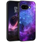 DOMAVER Google Pixel 9a kılıfı, cep telefonu kılıfı Google Pixel 9a Case karanlıkta parlar, sis desenli koruyucu kılıf, aile, arkadaşlar ve sevgililer için, mavi