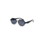Domero Retro Köşeli Siyah Metal Çerçeve Unisex UV400 Vintage Retro Güneş Gözlüğü