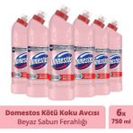 Domestos Çamaşır Suyu Beyaz Sabun Ferahlığı 750 ml x 6 Adet - 4,5 lt