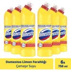 Domestos Çamaşır Suyu Yoğun Kıvamlı Formül Limon Ferahlığı Uzun Süreli Hijyen 750 mlX6