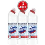 Domestos Yoğun Kıvamlı Çamaşır Suyu Kar Beyazı 750 Ml 3 Adet