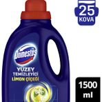 Domestos Yüzey Temizleyici Tek Ürünle Tüm Zeminlerde Maksimum Hijyen Limon Çiçeği 1500 ml 25 Kova