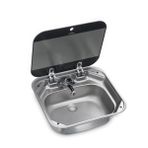 Dometic SNG4237 Cam Kapaklı Kare Karavan Lavabo Eviye