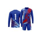DOMİN SPOR Kaleci Forması Kaleci Kazağı Maç Forması Futbol Forması Goalkeeper Jersey Forma Ve Şort MAVİ M