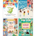 Domingo Yayınevi Krokodali Lucy Volpin + Müzedeki Sandalye Isabelle Marinov + Meslekleri Tanıyorum Sanatı Seviyorum Susie Hodge + Sanat Her Yerde Ellie Chan / 4lü Çocuklar Için Okul Öncesi Sanat