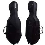 Dominguez Chcp44 Tekerlekli Çello Hardcase - 4/4 (Profesyonel - Yüksek Koruma) | Fiberglas (Fiberglass) Dış Şasi, Darbe Emici İç Peluş Astar, Kolay Taşıma İçin Dayanıklı Tekerlek Sistemi | Uyum: 4/4 (
