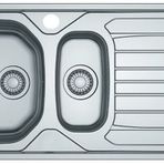 Dominox Reno X 651 1,5 Göz Paslanmaz Çelik Sol Damlalıklı Evye