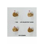 Dominox Set Üstü Ocak Lpg Dönüşüm Enjektör Memeleri Takım 7 Lokma Anahtar Ile Sökülür Tüp Için