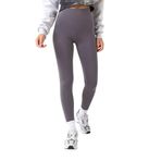 Domoda Ekstra Yüksek Bel Toparlayıcı Karyoka Dikişli Kışlık içi Polar Push up Kadın Tayt @Simena Füme L