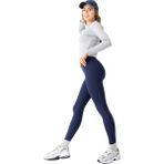 Domoda Lacivert Karyoka Dikiş Detaylı Toparlayıcı Sportif Detaylı Ekstra Esnek Kadın Tayt @amazon
