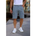 Domoda Slim Fit None Denim Yandan Cepli Esnek Kumaş Erkek Jean Kargo Şort