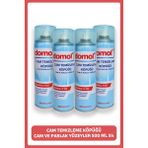 Domol Cam Temizleme Köpüğü Cam ve Parlak Yüzeyler 500 ml X4 Adet