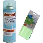 Domol Cam Temizleme Köpüğü & Rossmann Mikrofiber Bez - 500 ml