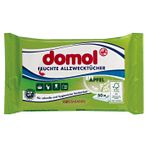 Domol Çok Amaçlı Elma Kokulu 50'li Islak Temizlik Bezi