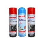 Domol Fırın ve Izgara Temizleyici Köpük Limonlu 500 ml, 2 Adet ve Tuvalet Temizleyici Köpük Saf Tazelik 500 ml