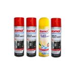 Domol Fırın ve Izgara Temizleyici Köpük Limonlu 500 ml, 3 Adet + Tuvalet Temizleme Köpüğü Limon 500 ml