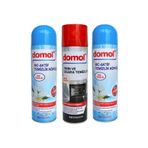 Domol Fırın ve Izgara Temizleyici Köpük Limonlu 500 ml + Tuvalet Temizleme Köpüğü Saf Tazelik 500 ml, 2'li Set