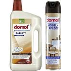 Domol Parke Bakım ve Yüzey Temizleyici 1 lt + Mobilya Bakım Spreyi 300 ml