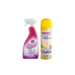 DOMOL Tuvalet Temizleme Köpüğü Limon 500 ml Clonet Banyo Kireç Sökücü Sprey 750 ml Banyo Set