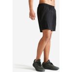 Domyos Erkek Nefes Alan Spor Şortu - Siyah - Fitness Kardiyo - XL