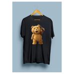 donamod Ayı Teddy Tasarım Baskılı Oversize Tişört