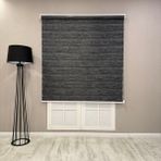 Donatti Perde Donatti Bambu Zebra Stor Güneşlik Perde Kırçıllı - Gri - Siyah - 200 x 200 cm