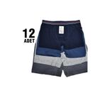 Dondeza Aldeza 551 Erkek Çocuk Boxer, 12'li Paket, Düz Desen, Lacivert, 5-6 Yaş