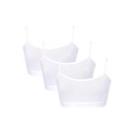 Dondeza Kadın Ip Askı Düz Yarım Atlet Alıştırma Sütyeni, Beyaz, L-XL, 3'lü Set, L-XL, 4020040401470, Beyaz 10