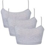 Dondeza Vanilyashop Pedli Ribana Yarım Atlet Büstiyer Alıştırma Sütyen 3Lü Gri 2Xl