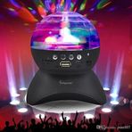 Dönen Işıklı Disko Topu MP3 Usb Çalar Bluetooth Hoparlör L-740